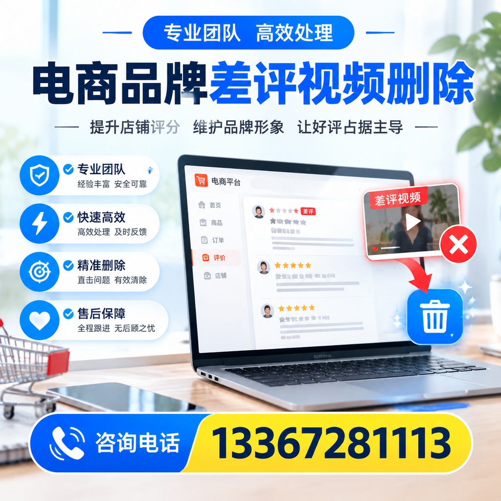 如何在快速处理电商品牌差评视频删除问题?