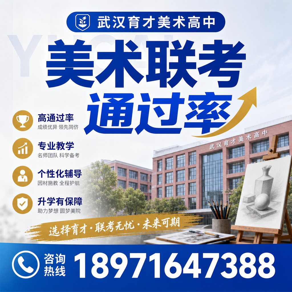 解密武汉育才美术高中美术联考,通过率与学习策略