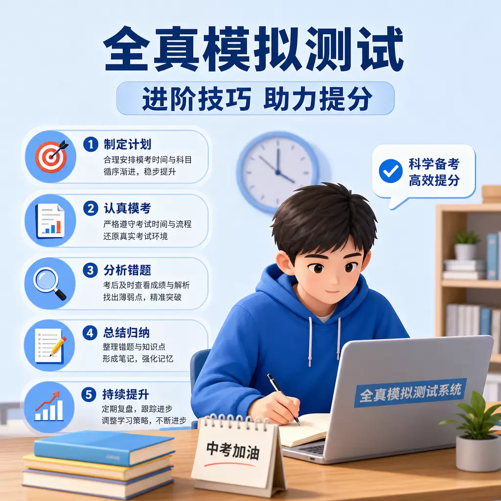 嘉鱼中考生必看:全真模拟测试系统推荐